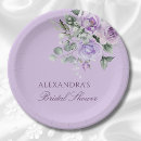 Search for lavender bridal shower plates Botanical