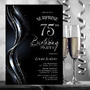 Search for silver 75th birthday invitations Modern
