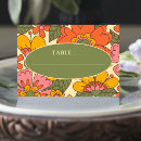 Search for retro wedding place cards Colorful