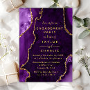 Search for purple marbling invitations Geode gemstone