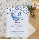 Search for farmhouse baby shower invitations Chicken