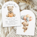 Search for can bearly wait baby shower invitations Cute teddy bear