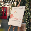 Search for flamingo party signs Tropical