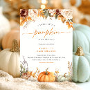 Search for floral pumpkin baby shower invitations Orange