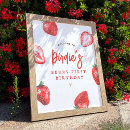 Search for berry first birthday party signs Welcome