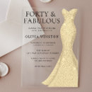 Search for fabulous forty invitations Womans
