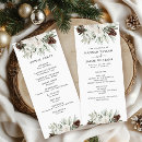 Search for winter wedding programs Greenery