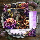Search for purple gothic wedding invitations Gold