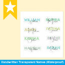 Search for childrens names stickers Colourful