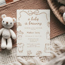 Search for baby is brewing invitations Cute