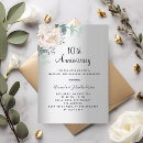 Search for 10 year wedding anniversary invitations Elegant