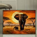 Search for africa silhouette posters Wildlife