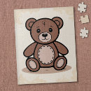 Search for teddy bear puzzles Beige