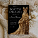 Search for 40 and fabulous 40th birthday invitations Dress