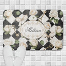 Search for black and white diamond pattern bathroom accessories Vintage