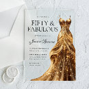 Search for fifty and fabulous 50th birthday invitations Dress