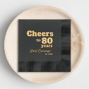 Search for cheers to 80 years Black and gold