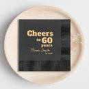 Search for 60 birthday napkins Minimalist