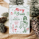 Search for christmas hens party invitations Merry and bride