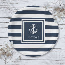 Search for blue and white striped plates Nautical