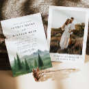 Search for pine tree wedding invitations Mountain