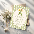 Search for green bridal shower invitations Retro