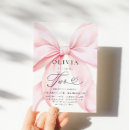 Search for pink bow birthday invitations Coquette