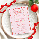 Search for whimsical christmas invitations Pink and red