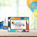 Search for retro surprise birthday invitations Colourful