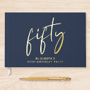 Search for 50th birthday guest books Elegant