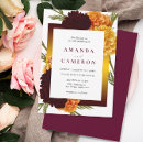 Search for marigold wedding invitations Watercolor