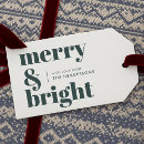 Search for dark green gift tags Merry and bright