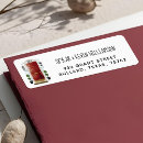 Search for red door return address labels New home