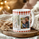 Search for red gingham mugs Rustic