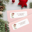 Search for berries return address labels Winter red berries