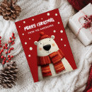 Search for christmas cartoon postcards Polar bear