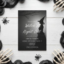 Search for halloween hens party invitations Black and white