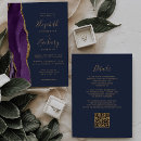 Search for navy and purple wedding invitations Chic