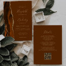 Search for brown and orange wedding invitations Modern