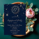 Search for moon engagement party invitations Gold