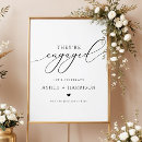 Search for engagement welcome party signs She said yes