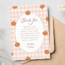 Search for gingham thank you cards Fall baby shower