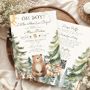 Search for adventure baby boy shower invitations Bear