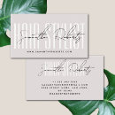 Search for pearl business cards Hair stylist