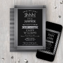 Search for black and silver 60th birthday invitations Adult birthday party