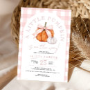Search for little pumpkin baby shower invitations Elegant