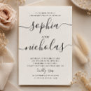 Search for black and white engagement party invitations Simple