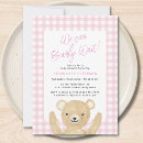 Search for we can bearly wait invitations Pink