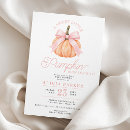 Search for pink pumpkin baby shower invitations Orange