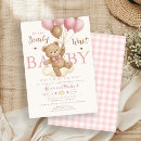 Search for bear baby shower invitations Boho